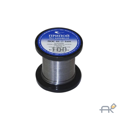 Припой ПОС 61 проволока. катушка ф1мм (100г) (Векта) (30110)